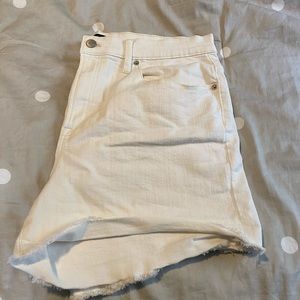 j Crew Factory white denim shorts. Size 31.